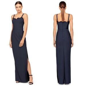Milly Women's Navy Lace Karissa Gown Size 2